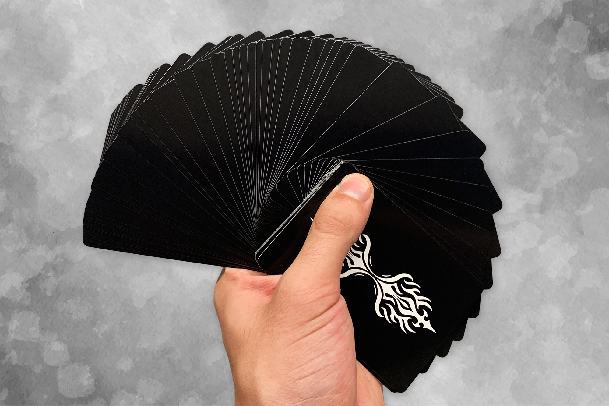 Future Playing Cards in hand